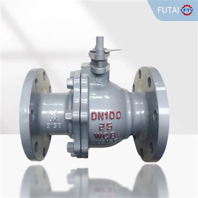 2-teiliger Flanschkugelhahn aus Stahlguss