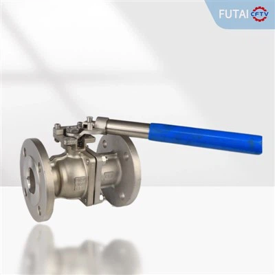 2-teiliges Flanschkugelventil aus Edelstahl